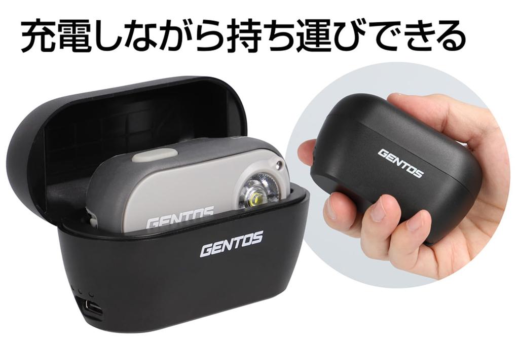 GENTOS LED headlight USB rechargeable 400 lighting for 2 Uses dedicated rechargeable battery Compact headlight [Brightness lumens/Practical hours]