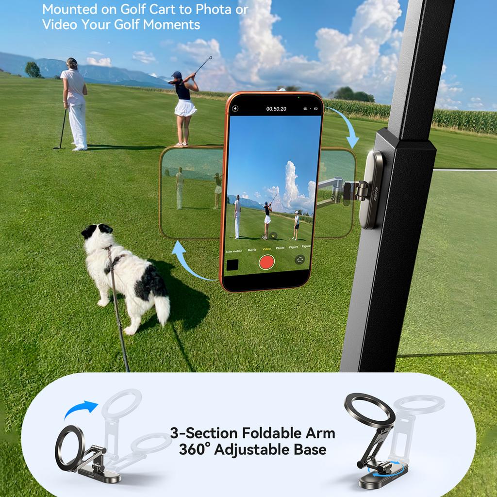 JOYROOM JR-ZS520 Magnetic Phone Stand Double-Sided Magnetic 360° Rotation Phone Holder