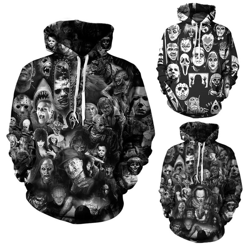 Vibrant 3d Print Skull Hooded Sweatshirt For Men And Women With Soft Breathable Material