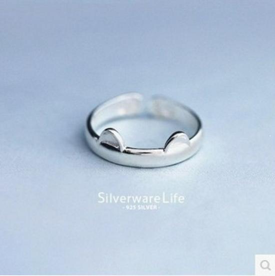 Korean Cute Cat Open Women's Ring
