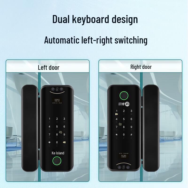 Comix COM-Q98 Glass Door Fingerprint Smart Lock CN plug (adapter included)