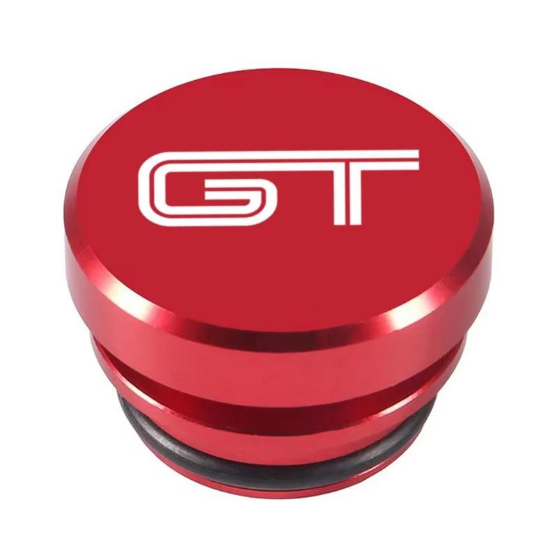 BBAT7 Car Cigarette Lighter Waterproof Cover Dustproof Protective Accessories For Ford GT Logo Button Cover Interior Accessories