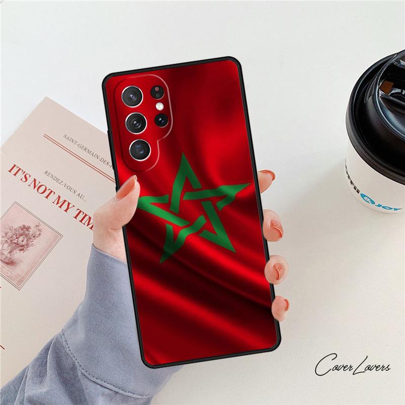 Флаг Марокко Марокканский Уникальный чехол для телефона Для Samsung Galaxy S24 S25 S23 S22 Ultra Note 10 20 Plus S20 S21 FE Чехол