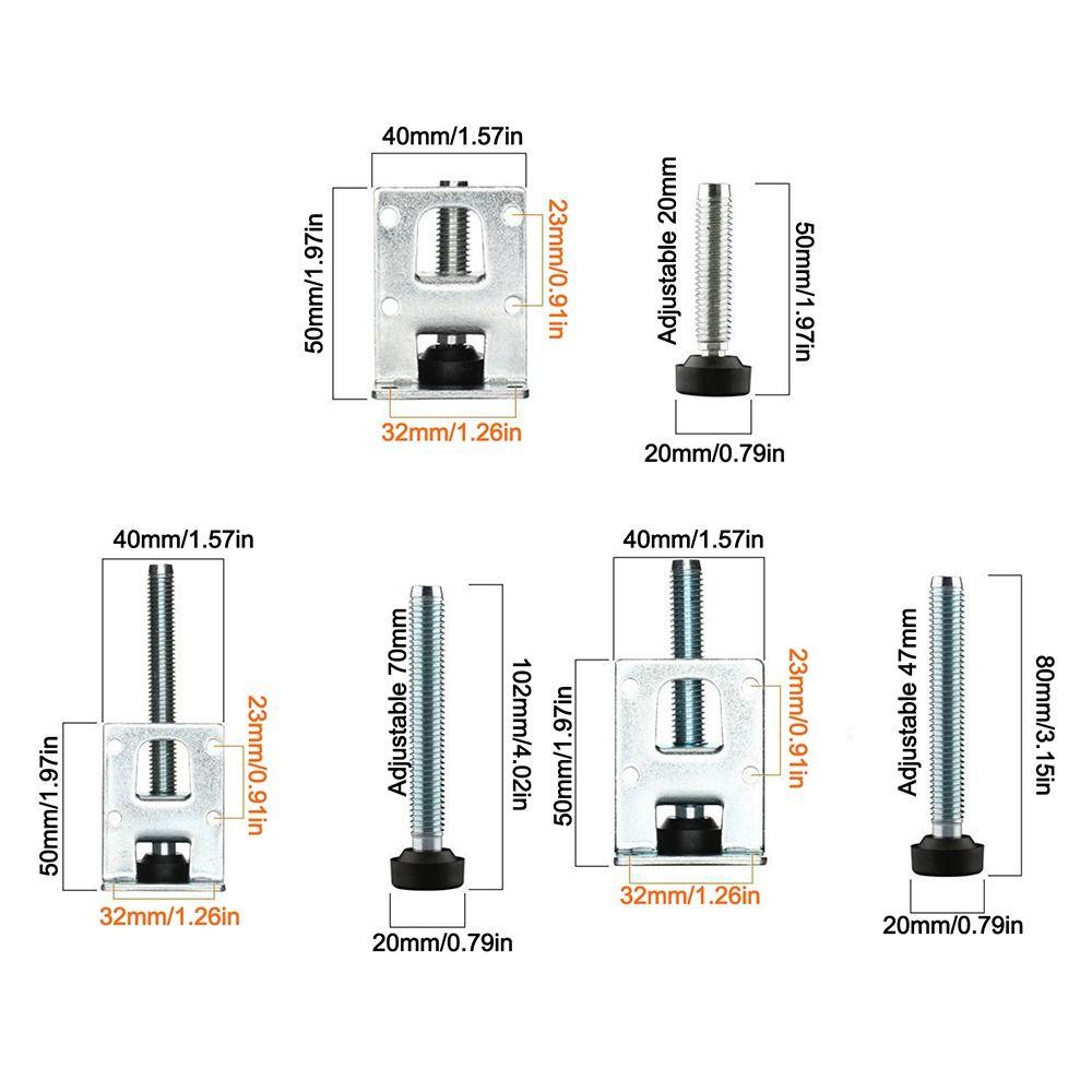 НОВАЯ Регулируемая ножка для выравнивания мебели Противоскользящая из цинкового сплава Выравниватель для стола Ножки Сверхмощный Регулятор высоты мебели Мебель