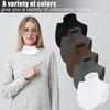 Soft Cotton Modal Inner Neck Cover Solid Color False Collar For Woman Mock Neck Half Top Detachable Collars Neck Free Size