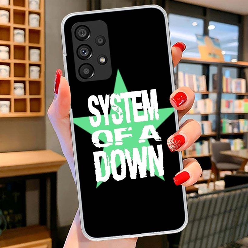 System Of A Down Phone Case For Samsung Galaxy A12 A22 A32 A52 A72 A02S Phone Case Note 20 Ultra 10 S10 Plus A51 A71 A50S A20S A