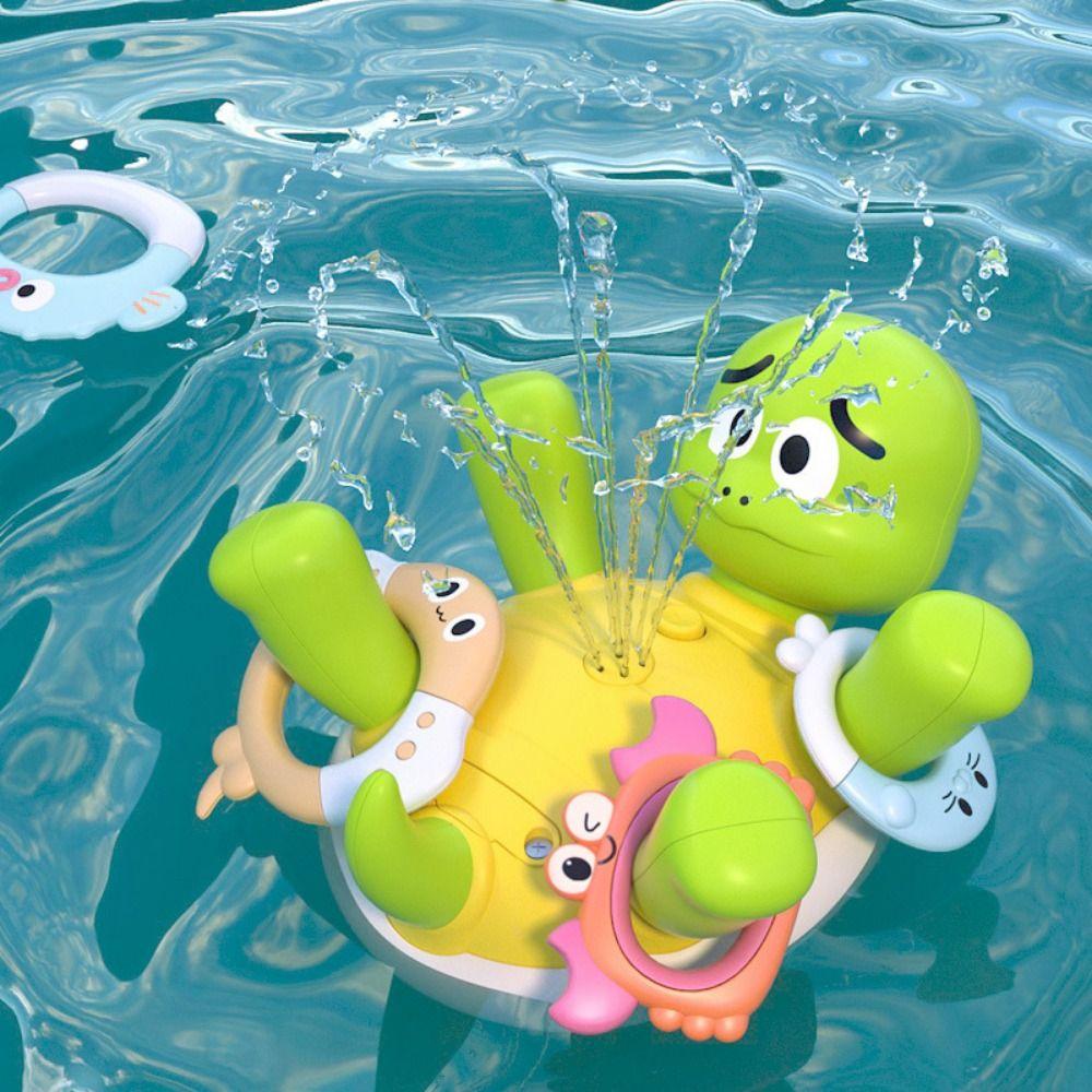 Electric Turtle Automatic Rotating Squirt Toy Long Range Spraying Turtle Water Toy Water Party