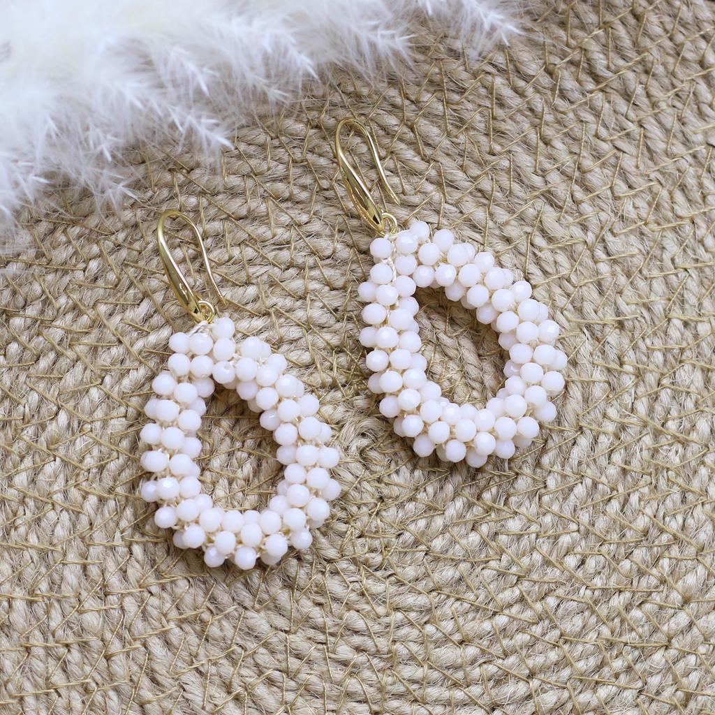 Small Earrings National Flag Colors Water Drop Earrings for Handmade Beads Crystal Earrings Gift Jewelry EA124