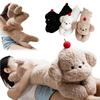 100cm Cartoon High Quality Giant Long Dog Plush Doll Pillow Curly Brown White Black Cherry Dog Plush Toy Home Decor Girls Gift