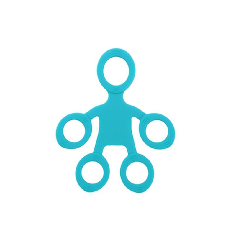 Антистрессовый браслет для фитнеса, носилки для пальцев, 3 уровня, сенсорная игрушка для аутизма, СДВГ, силиконовое кольцо, тренажер