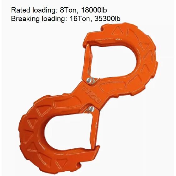 8-16Ton 18000lb--35300lb Heavy duty S-hook OFF-road vehicle auto winch trailer rope u-hook towing trailer hook shackle ATV/UTV/S