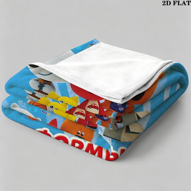 Be-be-bears Print Flannel Blanket High Quality Warm Comfortable Cover for All Seasons Perfect for Gifts Home Decor