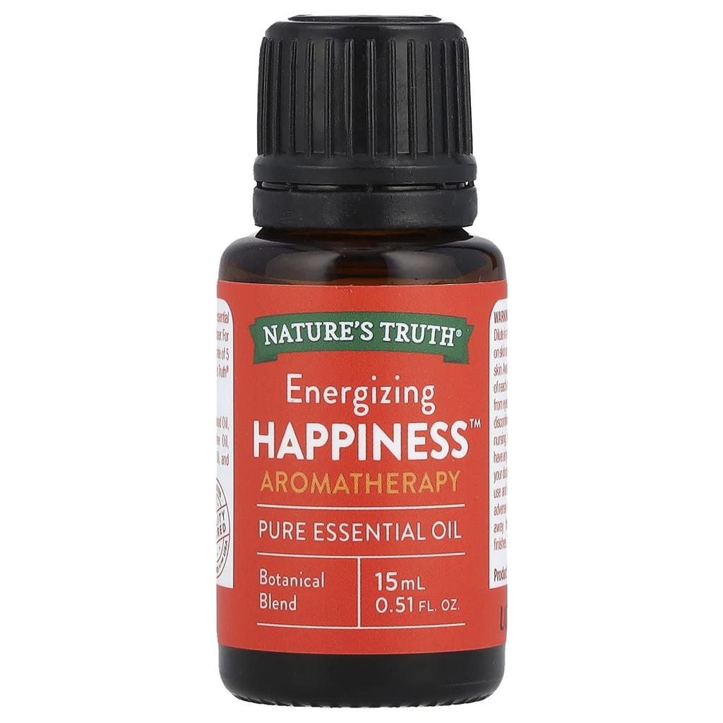 Nature's Truth Pure Essential Oils, Energizing Happiness, 15Ml(0.51Fl Oz)