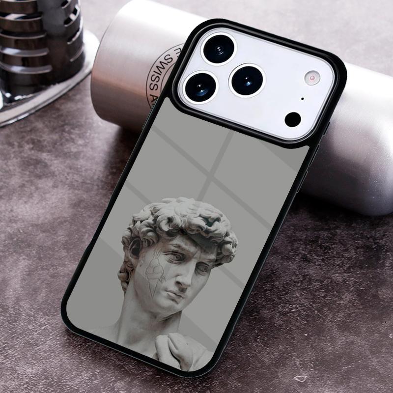 Греческая эстетика Гипсовая статуэтка Чехол для телефона для iPhone 17 16 15 Pro Max Air 14 13 12 11 Plus Ударопрочный чехол
