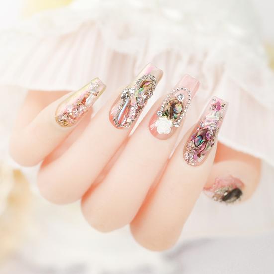 1 коробка для украшения ногтей неправильной формы, ультратонкий яркий цвет, блестящая поверхность, экологически чистый меняющий цвет декор для ногтей, маникюр