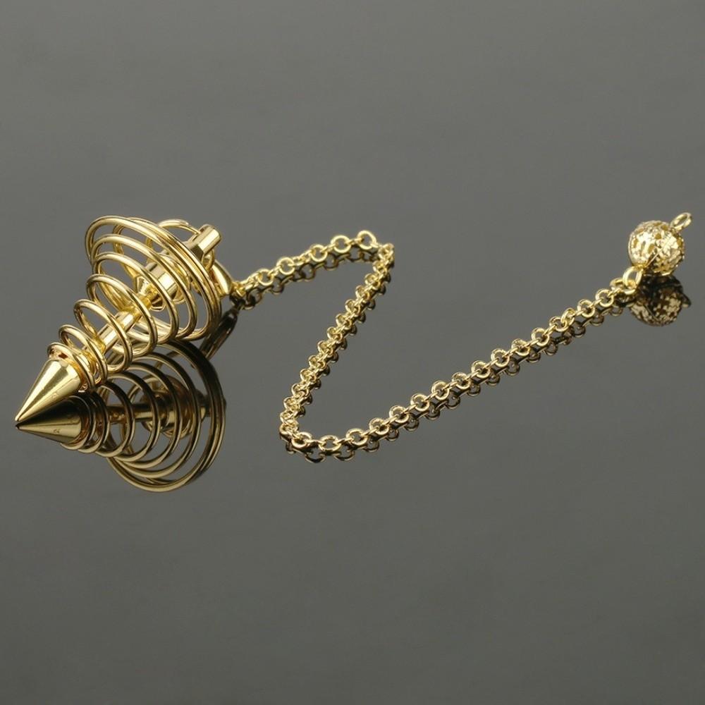 Energy Isis Pendulum Pointed Meditation Cone Metal Pendulum Witch Spiritual Pendulos  Women