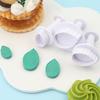 Весенняя форма для печенья Цветок Рождественские листья Пластиковая Бытовая Кухня Сделай сам Фестиваль Вечеринка Десерт Украшение для торта Реквизит TMZ