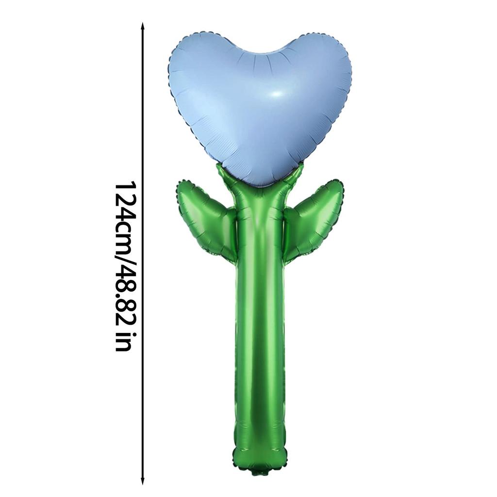 Heart-shaped Flower Balloons Large Aluminum Film Balloons Wedding Anniversary Mother‘s Day DIY Decoration Balloon Party Supplies