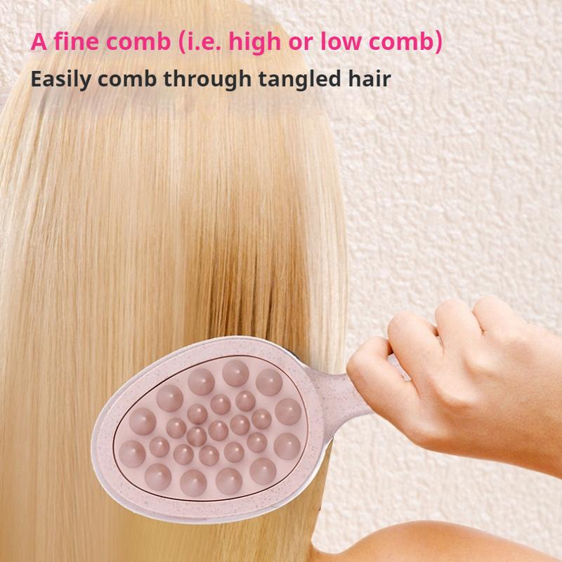 Горячая Распродажа Силиконовая Двусторонняя Щетка Для Шампуня 2-в-1 Массажная Щетка Для Шампуня Длинная Ручка Головка Массажная Расческа Шампунь Артефакты