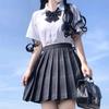 Authentic Japanese JK School Uniform Set - Gentle Cut Sailor Suit with Pleated Skirt