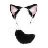 Tails Idol Doll Headwear Cat Ear Black White Headwear for Cotton Doll  Plush Doll Cosplay