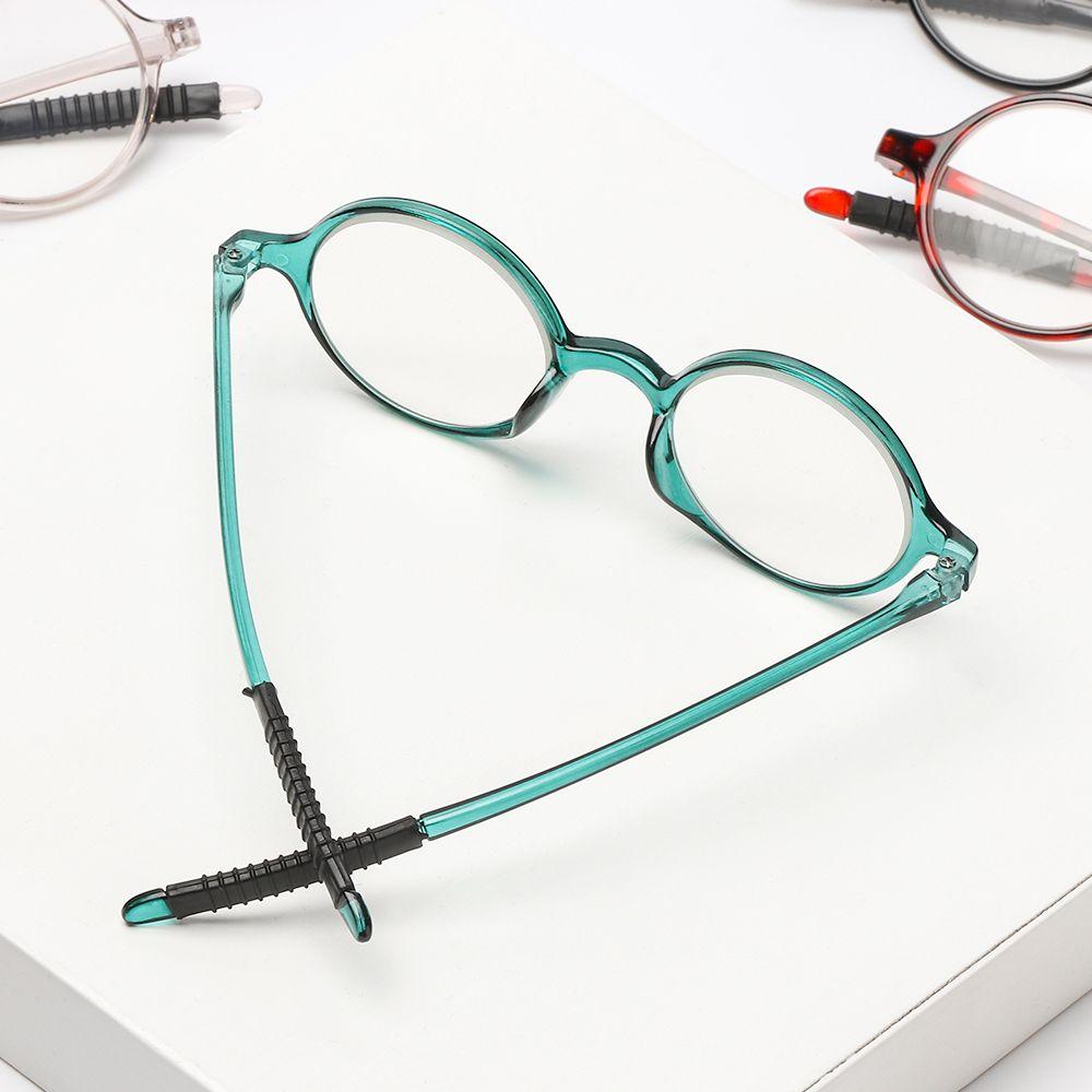 Men Round Frame Vision Care Reading Glasses Far Sight Eyewear Ultralight Presbyopic Eyeglasses