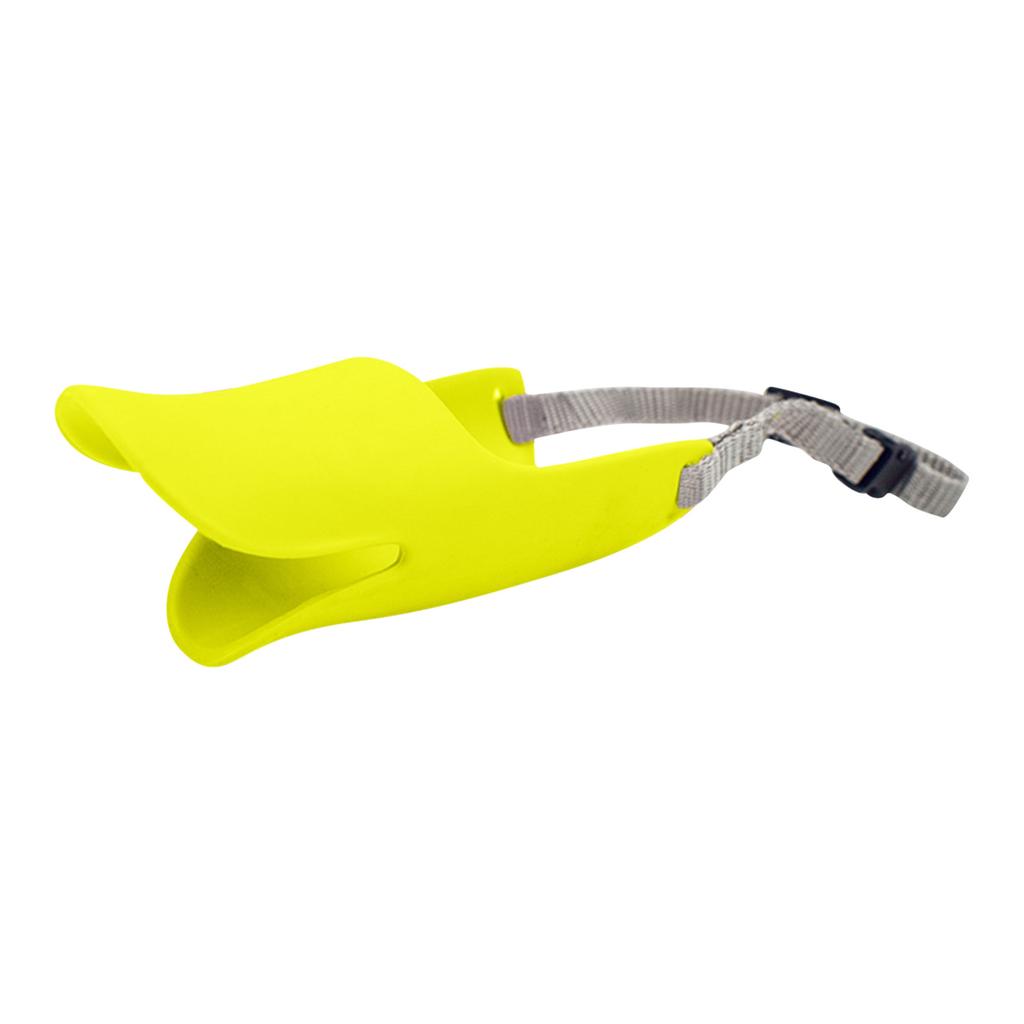 Duckbilled Shape Dog Mouth Covers Quiet Muzzle Masks Silicone Mouth Cover With Adjustable Strap For Small Medium Dogs Prevent Barking