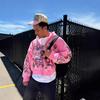 Американский модный бренд ретро гот рок буква 3D принт свитер с капюшоном парный повседневный кардиган свободный тренд