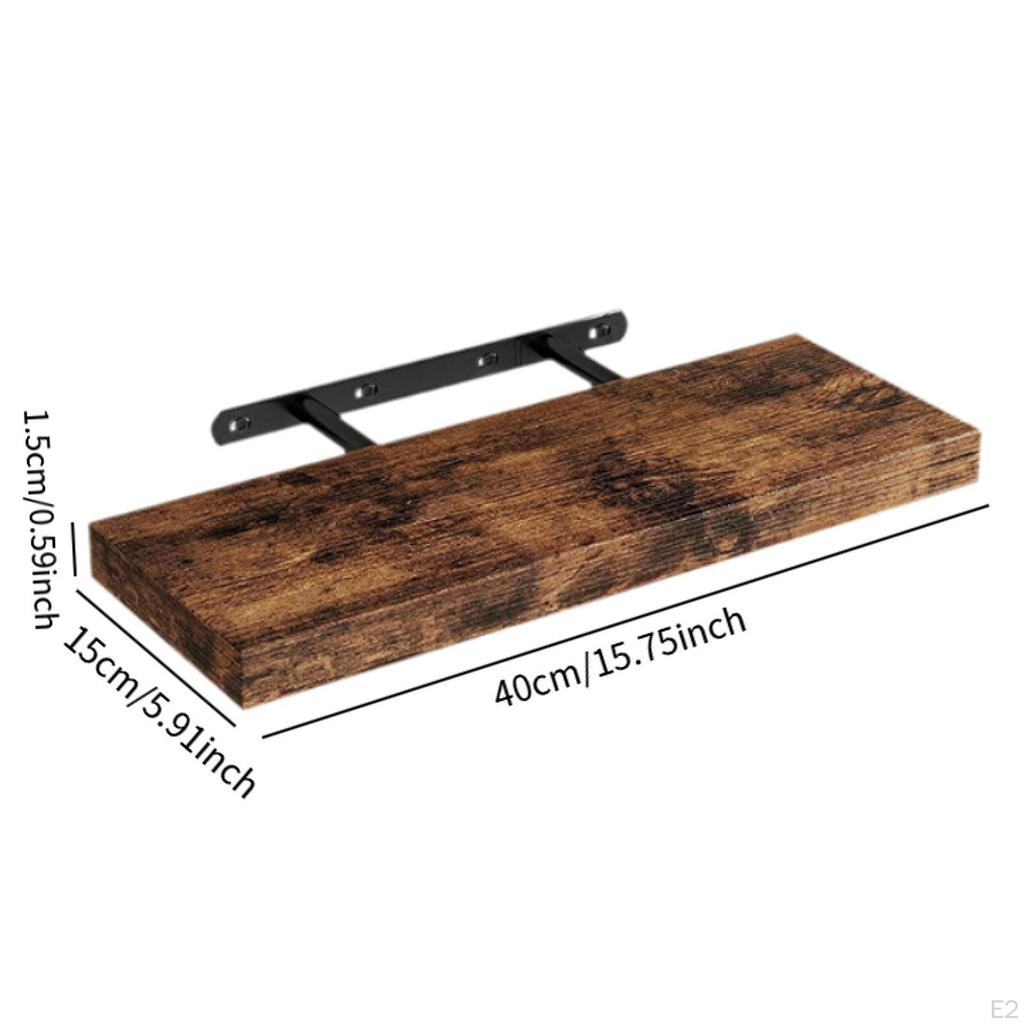 Shelf for Wall Mounted Wood Shelf,Multipurpose Decorative with Invisible Bracket Bedroom