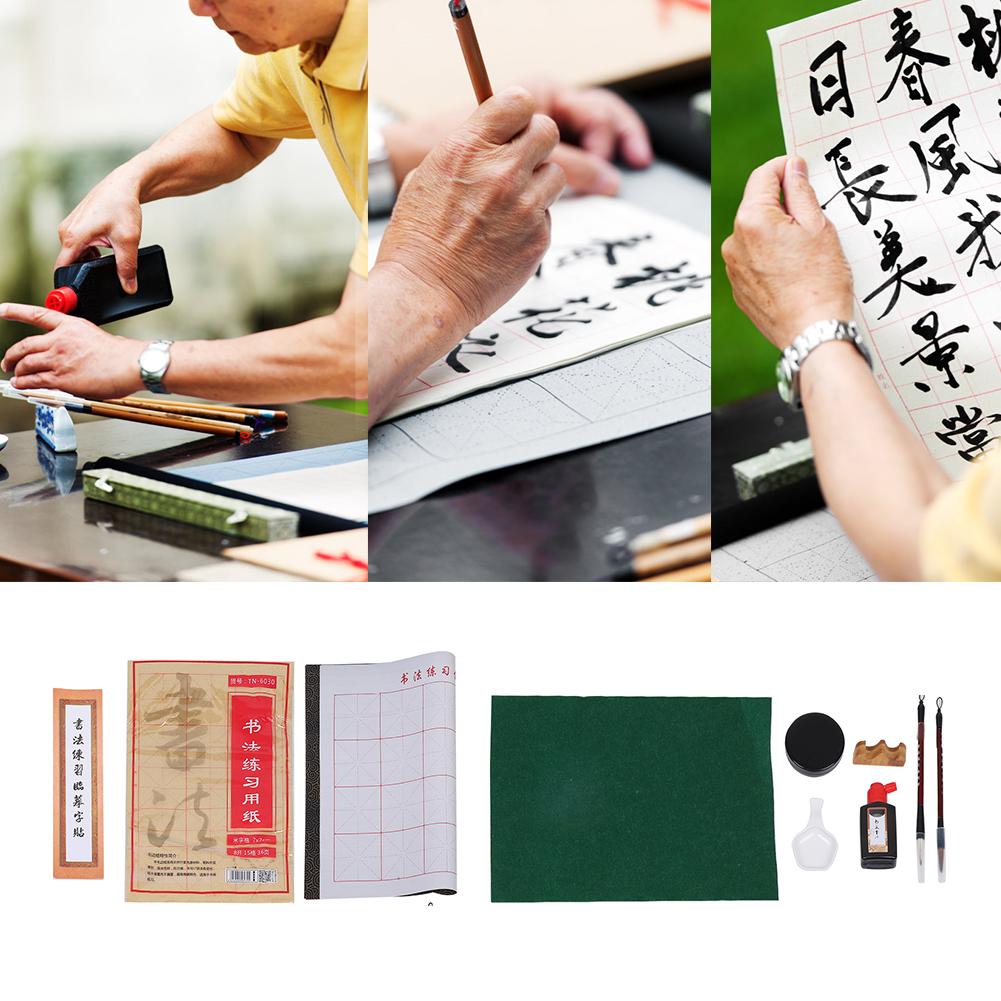 Набор кистей для каллиграфии, кисти с волками, многократное использование, студенческая практика, ткань для письма на воде