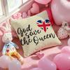 S-Save the Q-Queen Модный чехол на подушку с принтом для гостиной, дивана и спальни