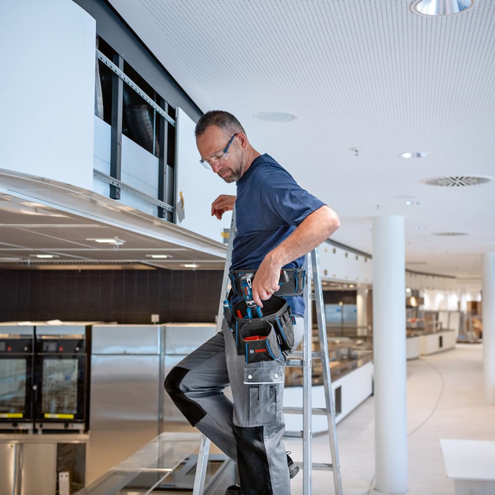 BOSCH PROFESSIONAL Work Belt 108 and Pouch Black Set, BELT108KIT,