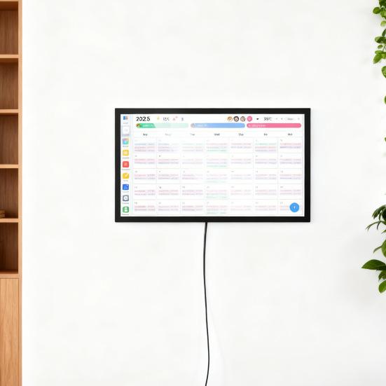 Yousheng Smart Digital Calendar Family Schedules Planner Chore Chart Electronic Calendar Wall Mount Touchscreen Interactive Display Screen Calendar