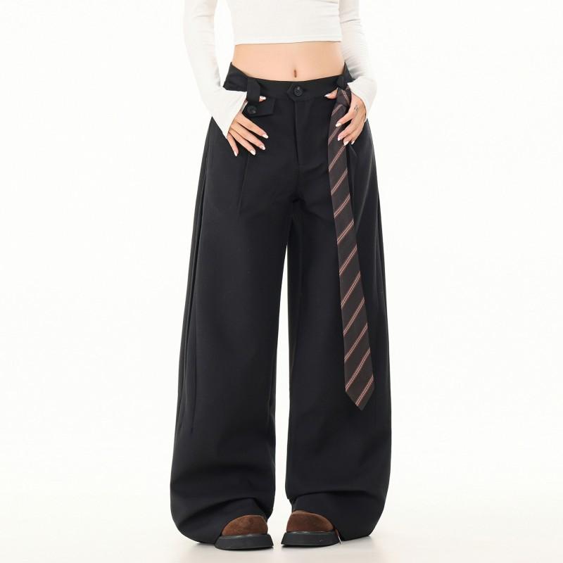 OREETA Loose Wide Leg Linen Blend Dress Pants Men Women Clean Fit Casual Trousers 2025 Fall
