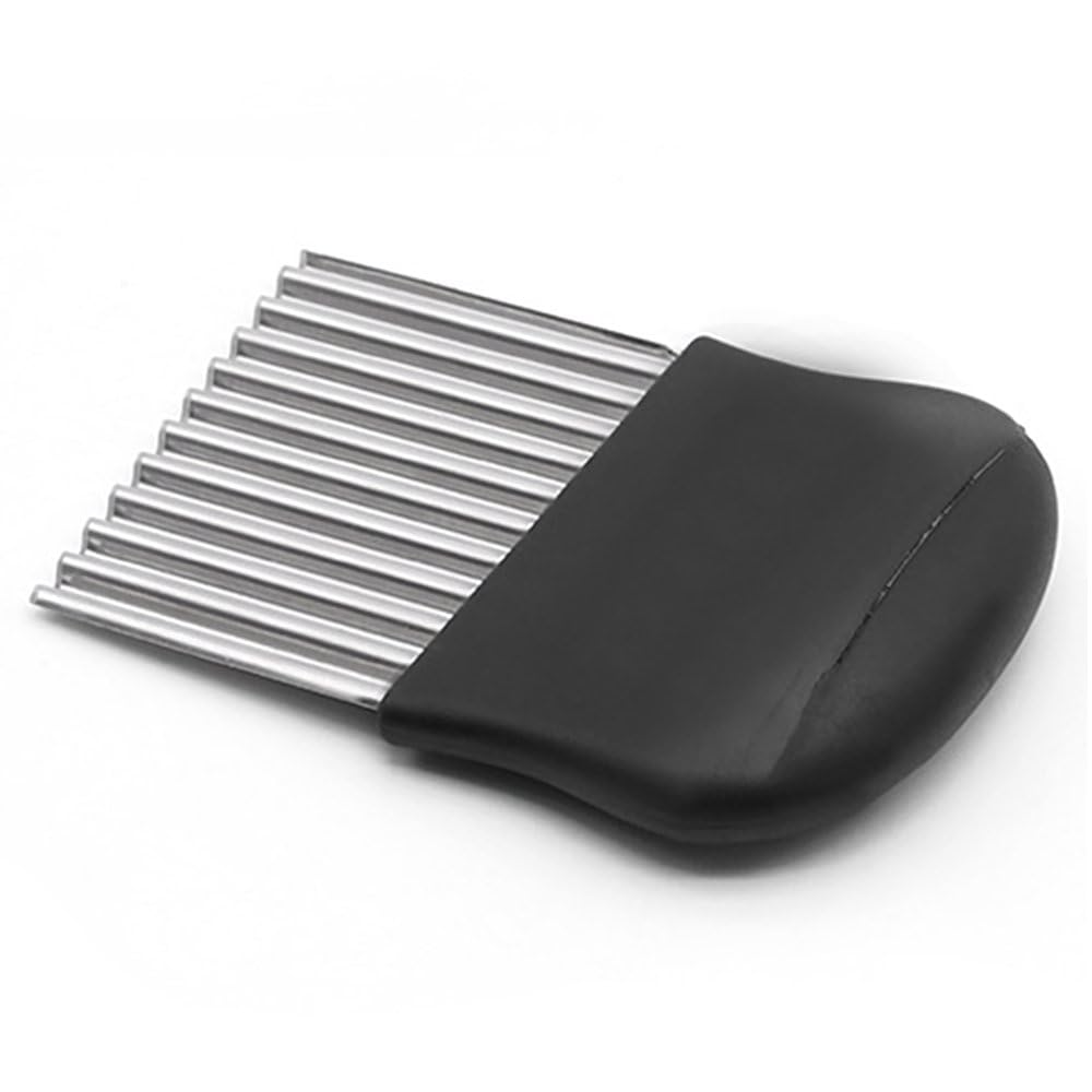 Potato Stainless Steel Vegetable Crinkle Corrugated Wave Knife Wave-shaped Cutter, Knife, Knife, Cutter, Cutter, (black)