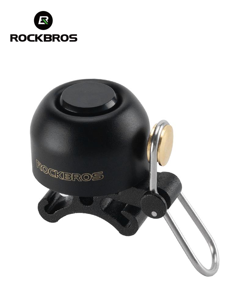 ROCKBROS Велосипедный звонок Предупреждение о безопасности Велосипедный звонок Сигнал на руль Медный сплав Нескользящее Велосипедное кольцо из сплава Чистый звук Велосипедная сигнализация