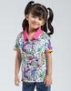 Girls Printed Polo Neck Half Sleeve T-Shirt