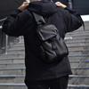 Men Waterproof Leather Film Chest Bag Lightweight Urban Shoulder Sling Bag Casual Crossbody Pack