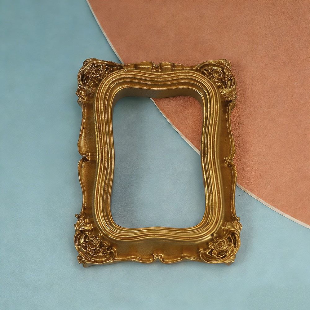 Винтажная смола DIY Рамка-витрина Золотая DIY Рамки для демонстрации воспоминаний Свадебные рамки для фото Рамки для декора фона фотографии