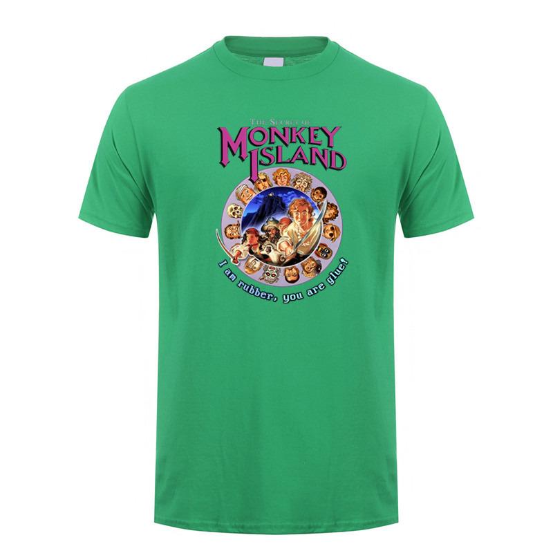Secret of Monkey Island Футболка Летняя Унисекс Хлопок Короткий Рукав Футболки Смешная Футболка Унисекс Топы Футболка DZ