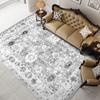 Vintage Area Rugs for Living Room Washable Carpet for Bedroom Dining Room Kitchen Indoor Rugs Soft Machine Washable Floor Mat