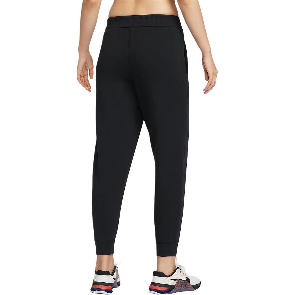 Nike Dri-Fit 24.7 Невероятно Мягкие Спортивные Брюки с Средней Посадкой для Бега, Влагоотводящие, Удобные, Быстросохнущие, Вязаные, Женские, Низ, Черные, HQ8185010