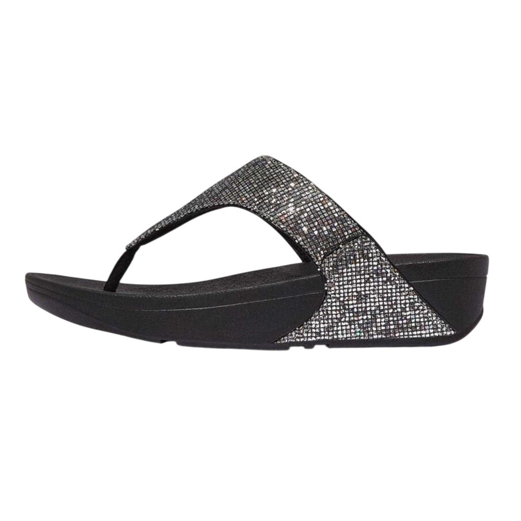 Fit Flop Womens/Ladies Lulu Glitterball Toe Post Wedge Sandals