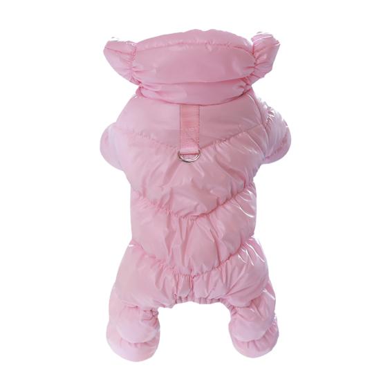 Одежда для домашних животных, моющиеся с пряжкой и буксировочным кольцом, утолщенные водонепроницаемые ветрозащитные неаллергенные леггинсы с четырьмя леггинсами