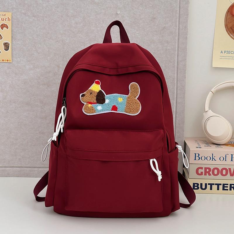 High Appearance Level Girl Schoolbag Cute Cartoon Dog School Backpack for Junior High School Students