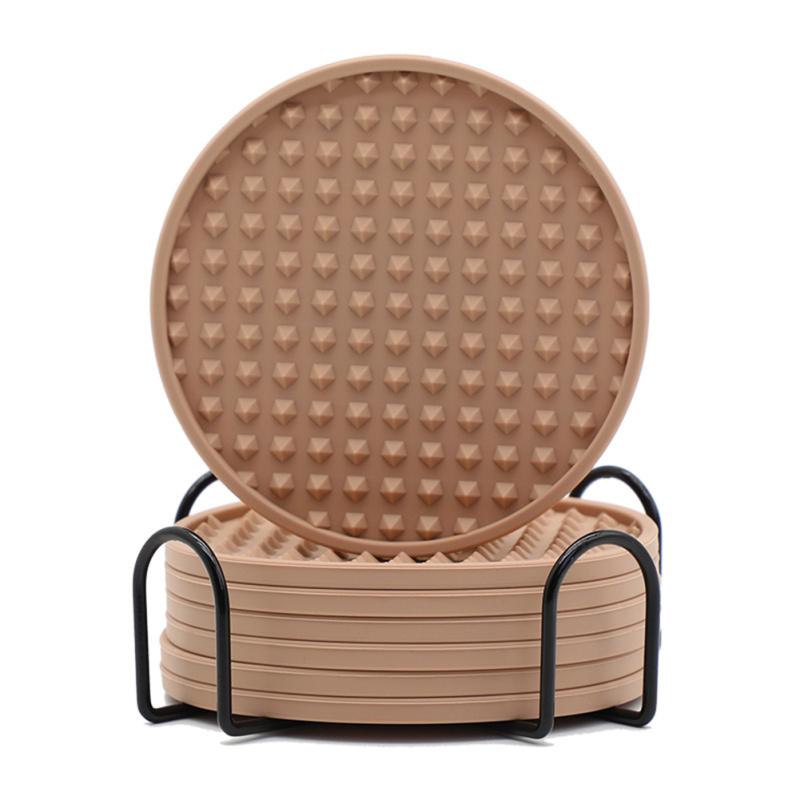 6 шт. силиконовые подставки, нескользящие, антипригарные, можно мыть в посудомоечной машине, двухсторонние термостойкие подушечки с