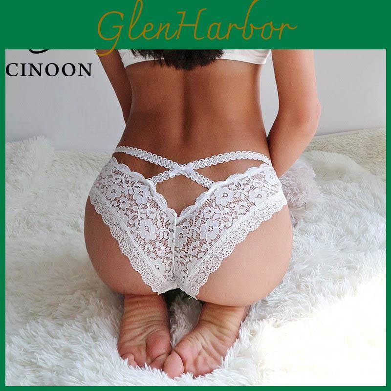Cinoon Underwear Sexy Panties Lingerie Tempting Briefs High Quality Lace Hollow Underpants Intimates