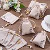Hakona Drawstring Amulet Gift 10 Colors Japanese Pattern Storage Small Item Linen Prayer Bead Fragrance Jewelry Wrapping Lettering Small Breathable Ba