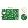 4/6pcs Set Vibrant Lucky Clover St. Patrick's Day Seasonal Spring Placemats Suitable for Home Kitchen Dining Party Indoor Outdoor Decor 12x18 Inches