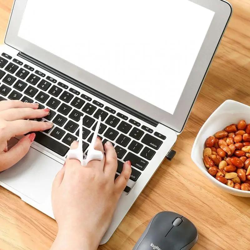 Набор из 5/10 предметов, палочки для еды свободными руками, палочки для еды на пальцах, зажим для ленивого помощника, кольца для закусок, не грязные кольца для рук, аксессуар, кухонный инструмент